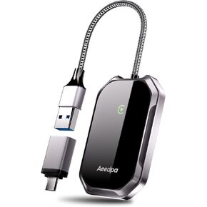 Apple Carplay Wireless Adapter ، 2025 Mini Car Play Adapter Wireless For iPhone ، يحولون السلكية إلى الدونجل اللاسلكي ، التوصيل والتشغيل ، Fast Connect ، iOS 10+ التوافق