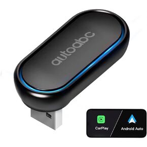 Wireless CarPlay/Android Auto 2in1 Mini Plug and Play 360 ° Rotation Multicolour USB Dongle for OEM Wired CarPlay/Android Auto After 2016 Cars,Convert Wired to Wireless Keep Original Car Function