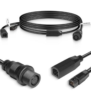 Replacement for Humminbird ‎720107-1, 9 M360 2DDI Y - MEGA 360 & 2D/MDI Y Cable, Transducer Extension Cable Compatible with MEGA 360 Transducer and Helix 8,9,10,12,15 Series Fish Finders