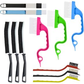 11PCS Cleaning Brush Set for Household Use Small Cleaning Brush for Cleaning Tight Spaces Grout Brush Hard Bristle Crevice Cleaning Brush Groove Gap Cleaning Tools