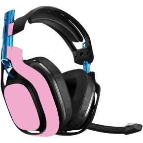 MightySkins Skin Compatible with Astro A50 3rd Generation Gaming Headset - Solid Pink Protective, Durable, and Unique Vinyl Decal wrap Cover Easy to Apply, Remove, and Change Styles Made in The USA