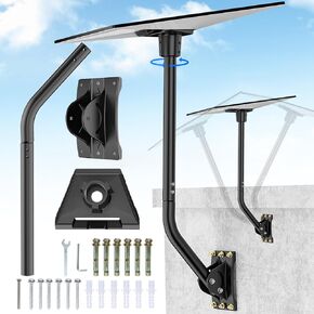 Gen 3 Mount for Starlink, LoyeeBlis Starlink Mounting Kit, Adjustable Starlink Pole Mount Compatible with V3 Starlink Standard Dish, Wall Mount/Roof Mount for Starlink, Included Pipe Adapter