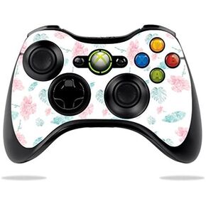 MightySkins Skin Compatible with Microsoft Xbox 360 Controller Case wrap Cover Sticker Skins Flower Power White