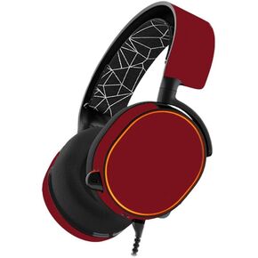 MightySkins Skin Compatible with SteelSeries Arctis 5 Gaming Headset - Solid Burgundy | Protective, Durable, and Unique Vinyl wrap Cover | Easy to Apply, Remove, and Change Styles | Made in The USA