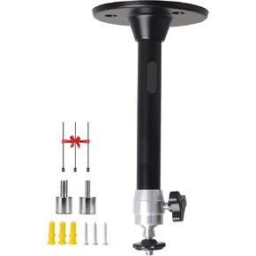 Mini Projector Ceiling Mount 360° Adjustable Projector Wall Mount Length 7in / 18cm Projector Mount Compatible with TMY AuKing HAPPRUN Vankyo Meer ELEPHAS NICPOW Projector and Mini Projector Black