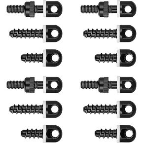 12 PCS Sling Swivel Studs 1/2" 3/4" 7/8" Screw Set Rifle Shotgun Sling Swivel Mounting Kit