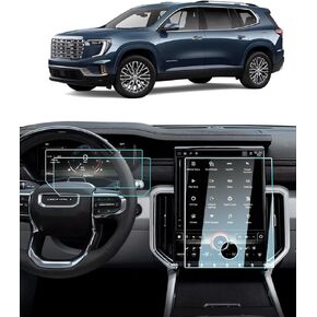 For 2025 GMC Acadia Matte Anti-Glare Screen Protector -(3PCS) 2024 2025 Acadia (Elevation/AT4/Denali) Accessories 15"Navigation (1*Tempered Glass) &11"Dashboard (2* Nano Film) Touch Screen Film