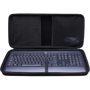 حالة LTGEM متوافقة مع لوحة المفاتيح اللاسلكية المتقدمة Logitech MK540 و Mouse Mouse (من الداخل: 18.3 "x8.1" x1.3 ") ، حالة فقط