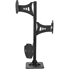 HECASA Trophy Tree Shoulder Pedestal Mount, Heavy Duty Steel Trophy Stand, Adjustable Skull Mount, Hang up to 3 Taxidermy Small to Medium Sized Heads, Black