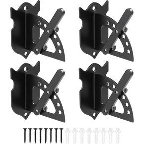 4 Pcs Adjustable Deer Skull Mount, Elk Skull Mount Hanger European Mount Skull Hanger Hooker for Hanging Display Animal Skull Specimens