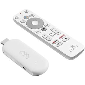 XGIMI White Streaming Dongle with Official Android TV System, Including Shows on Netflix, HBO Max, and Disney Plus