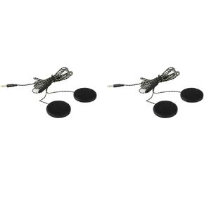 Keenso Helmet Headset,2Pcs Motorcycle Helmet Headset Headphone Speakers Support Hands Freedom Calling