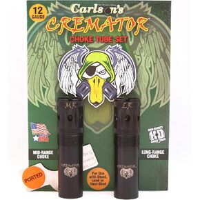 Carlson's Choke Tube Beretta Benelli Mobil Cremator Ported Waterfowl Choke Tube, 12 Gauge, MR & LR, Black