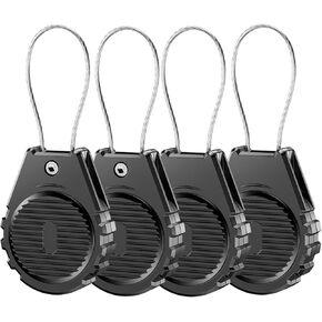 JEANUE- Airtag Keychain Holder,Waterproof Case Cover Compatible with Apple Air Tag for Key Ring, Keyring,Luggage, Dog Collar