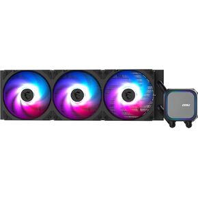 MSI MAG Coreliquid A13 360 - AIO ARGB CPU Liquid Cooler - 360mm Radiator - LGA 1851 Ready - Triple 120mm ARGB PWM Fans, Black