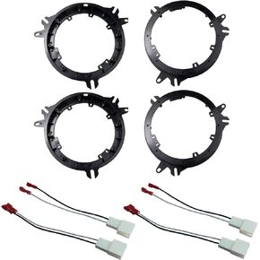 6.5"/6.75" Speaker Mounting Adapter for Toyota Lexus Scion with Wiring Harness 2 Pairs