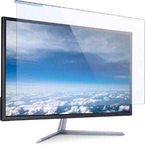 Blue Light Shield Anti Blue Light Screen Filter, Universal Widescreen Desktop PC LED Monitor Panel Anti-UV & Anti-Radiation Protection Filter Hanging Type (26-27")
