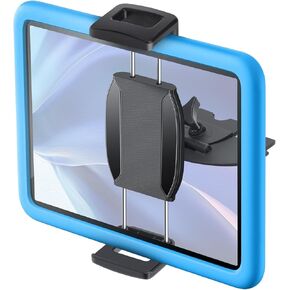 Linkstyle 2 in 1 CD Slot Tablet Car Mount, Universal 360° Rotation CD Player Car Phone Holder Car CD Tray Tablet Stand for 4.7-12.9in Devices, Black