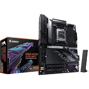 Gigabyte B850 Aorus Elite WiFi7 AMD AM5 LGA 1718 اللوحة الأم ، ATX ، DDR5 ، 3x M.2 ، PCIe 5.0 ، USB-C ، WiFi7 ، 2.5GBE LAN ، EZ-LATCH ، 5 سنوات ضمان