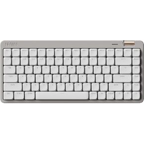 Flow Lite 84 Keys Low Profile Mechanical Keyboard, 75% Swappable Rechargeable Wireless Keyboard with 2.4G Receiver, Bluetooth and Wired Connection for Windows, Mac/Spector Linear Switches (Marble)