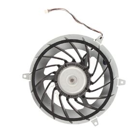 PS3 Cooling Fan Replacement, 15 Blades Internal Heat Dissipation Fan with Aluminum Alloy Chassis, 12V, 2.65A