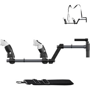 VR Gunstock for Meta Quest 3/Quest 3S,Quest 3 Gun Stock Compatible with VR Meta Quest 3/Quest 3S Controller Grips for Enhance Stability and Control Magnetic Stock Rifle Adapter