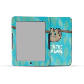 Glossy Glitter Tablet Skin Compatible with Barnes & Noble Nook GlowLight 4 (2021) - Slow Sloth - Premium 3M Vinyl Protective Wrap Decal Cover - Easy to Apply | Crafted in The USA by MightySkins