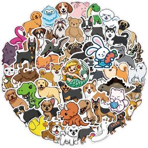 100Pcs Cute Animal Stickers,Vinyl Waterproof Stickers for Laptop,Bumper,Skateboard,Water Bottles,Computer,Phone, Cute Animal Stickers for Kids Teens (Cute Animal 100pcs Stickers)