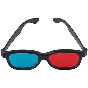 نظارات ثلاثية الأبعاد باللونين الأحمر والأزرق ، إطار فيديو تلفزيوني أبعاد الأبعاد الأبعاد ثلاثية الأبعاد. in Kuwait