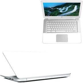 Maysyskins Glossy Glitter Skin for HP Chromebook 14 "(2018) - أبيض | واقية ، دائمة عالية اللمعان اللمعان | سهلة التطبيق ، إزالة ، وتغيير الأنماط | صنع في الولايات المتحدة الأمريكية