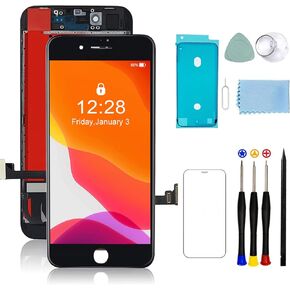 للحصول على iPhone 8/SE 2020 استبدال الشاشة 2nd ، LCD Digitizer 4.7 بوصة لشاشة iPhone 8/SE -الشاشة البديلة 8D شاشة 3D Touch Digitizer مع ختم مقاوم للماء+أدوات الإصلاح+شاشة الشاشة الأسود