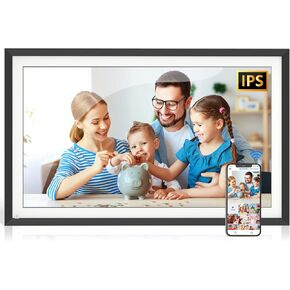 Large Digital Picture Frame 15.6-inch Digital Photo Frame - FULLJA WiFi Digital Frame with IPS Touchscreen, Auto-Rotate, Wall Mountable, Motion Sensor, Share Photos & Videos, Unlimited Cloud Storage