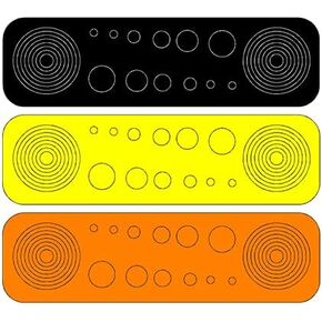 Speciality Archery Circles & Dots (Yellow) 36 Circles and 42 dots