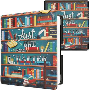 kwmobile Case Compatible with Amazon Kindle Scribe (2024) Case - eReader Cover - Cosmic Nature Blue/Grey/Black