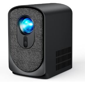 Wireless Mini Projector with WiFi and Bluetooth 5G, Portable Projector Support 4K Movie Video Projection, Electric Focus 350ANSI Phone Projector Home and Outdoor Cinema with HDMI Cable