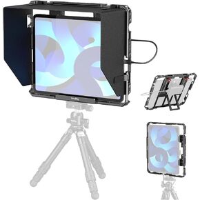 SMALLRIG Universal Metal Cage for iPad, Tripod Mount Adapter Monitor for iPad Fits for iPad Pro 12.9, Air, Mini and More, with 1/4"-20, 3/8"-16 Holes, Cold Shoe Mount - MD5059