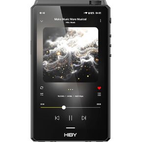 HiBy R6 III 2025 High-Res Portable Audio Player with Dual-Band WiFi, Bluetooth 5.0, 4 DACs, Class A/AB Amp, DSD512, and Android 12 (Black)