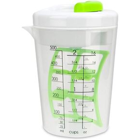 MainStays Ratchet Style Multi Mixer Vinaigrettes Marinades Measuring Cup Trigger