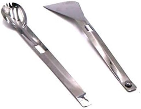 ملقط الخائن ، spork و spatula | الكل في واحد ملقط ، ملعقة ، ملعقة ، شوكة ، أواني للتخييم في الهواء الطلق في الهواء الطلق وتناول الطعام | سحى الظهر | خفيفة الوزن ومحمولة | الانتهاء من البولندية in Saudi Arabia