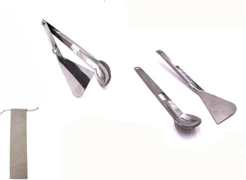 ملقط الخائن ، spork و spatula | الكل في واحد ملقط ، ملعقة ، ملعقة ، شوكة ، أواني للتخييم في الهواء الطلق في الهواء الطلق وتناول الطعام | سحى الظهر | خفيفة الوزن ومحمولة | الانتهاء من البولندية in Saudi Arabia