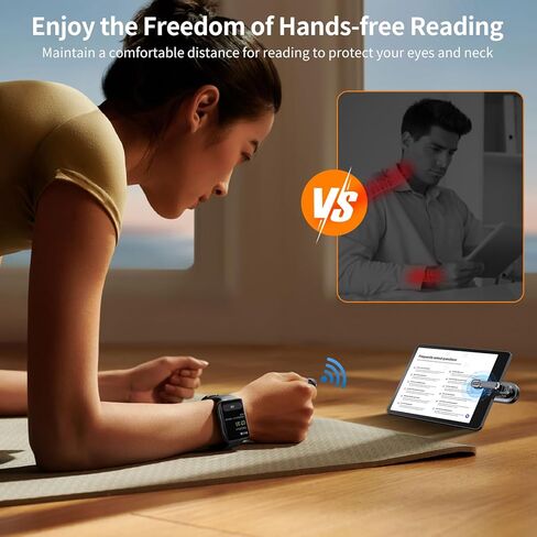 الصفحة البعيدة Turner لـ Kindle Paperwhite Oasis Kobo Ereader ، صفحة التحكم في Turner Clicker لـ iPad/Phone/Tablet/E-book accositations مع حقيبة تخزين حزام المعصم in Kuwait