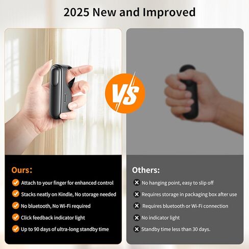 الصفحة البعيدة Turner لـ Kindle Paperwhite Oasis Kobo Ereader ، صفحة التحكم في Turner Clicker لـ iPad/Phone/Tablet/E-book accositations مع حقيبة تخزين حزام المعصم in Kuwait