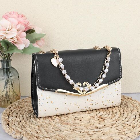 Lusofie 3 Pcs Phone Wrist Strap Pearl Beaded Phone Wrist Lanyard Gold Phone Charm Hook Heart Phone Charms Strap Clip and Go Phone Strap with 3 Pcs Clear Tether Tab in Saudi Arabia