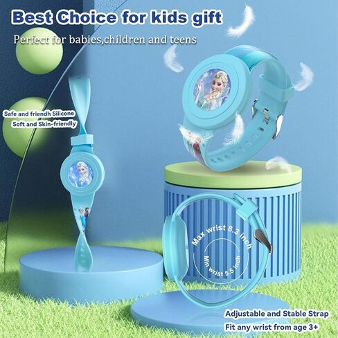 [2 أجهزة كمبيوتر] لأطفال سوار Airtag ، كرتون Kids Air Tag Tagband Horpband Air Sable Holder Conte Hidden Design Air Tag Exclues ، Soft Silicone Air Case for Kids (Pink+Blue) in Saudi Arabia