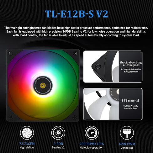 Thermalright Core Vision 360 Black ARGB-360MM AIO CPU COWERER ، شاشة IPS LCD بدقة 480 * 480 ، لشاشة AM4/AM5/Intel LGA1700/1851 ، ‘2.1 بوصة. in Saudi Arabia