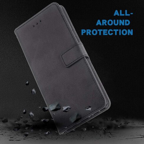 Asuwish Compatible with iPhone 14 Plus 6.7 inch Wallet Case Leather Wrist Strap Lanyard Flip Cover Card Holder Cell Phone Cases for i-Phone 14+ iPhone14Plus 5G i i14 + iPhone14 14Plus Women Men Black in Saudi Arabia