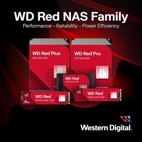 Western Digital 10TB WD Red Plus NAS Internal Hard Drive HDD - 7200 RPM, SATA 6 Gb/s, CMR, 256 MB Cache, 3.5" - WD101EFBX (Renewed) in Saudi Arabia