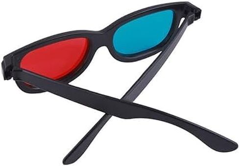 نظارات ثلاثية الأبعاد باللونين الأحمر والأزرق ، إطار فيديو تلفزيوني أبعاد الأبعاد الأبعاد ثلاثية الأبعاد. in Kuwait