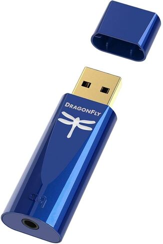 AudioQuest Dragonfly USB Stick DAC حزمة DAC مع AudioQuest JitterBug (2 pack) مرشح ضوضاء الطاقة USB - الكوبالت in Kuwait