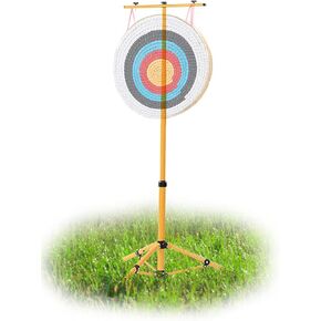 Meuiosd Archery Target Stand ，Wooden Archery Target Shelf ，Suitable for Grass Target EVA Target & Point Bag Archery Target